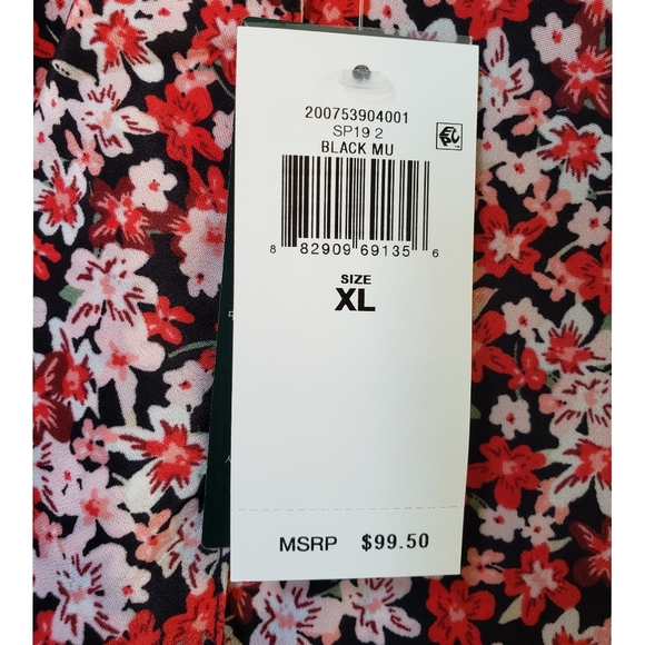 Lauren Red Floral Blouse - Picture 6 of 8